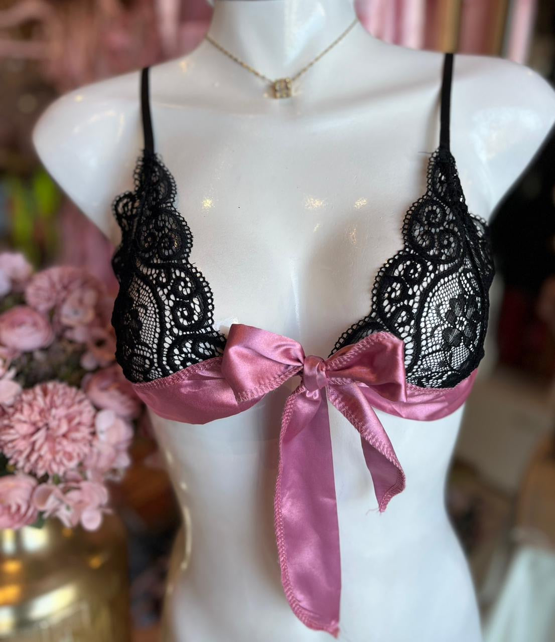 Bralette Encaje Rosa image 0