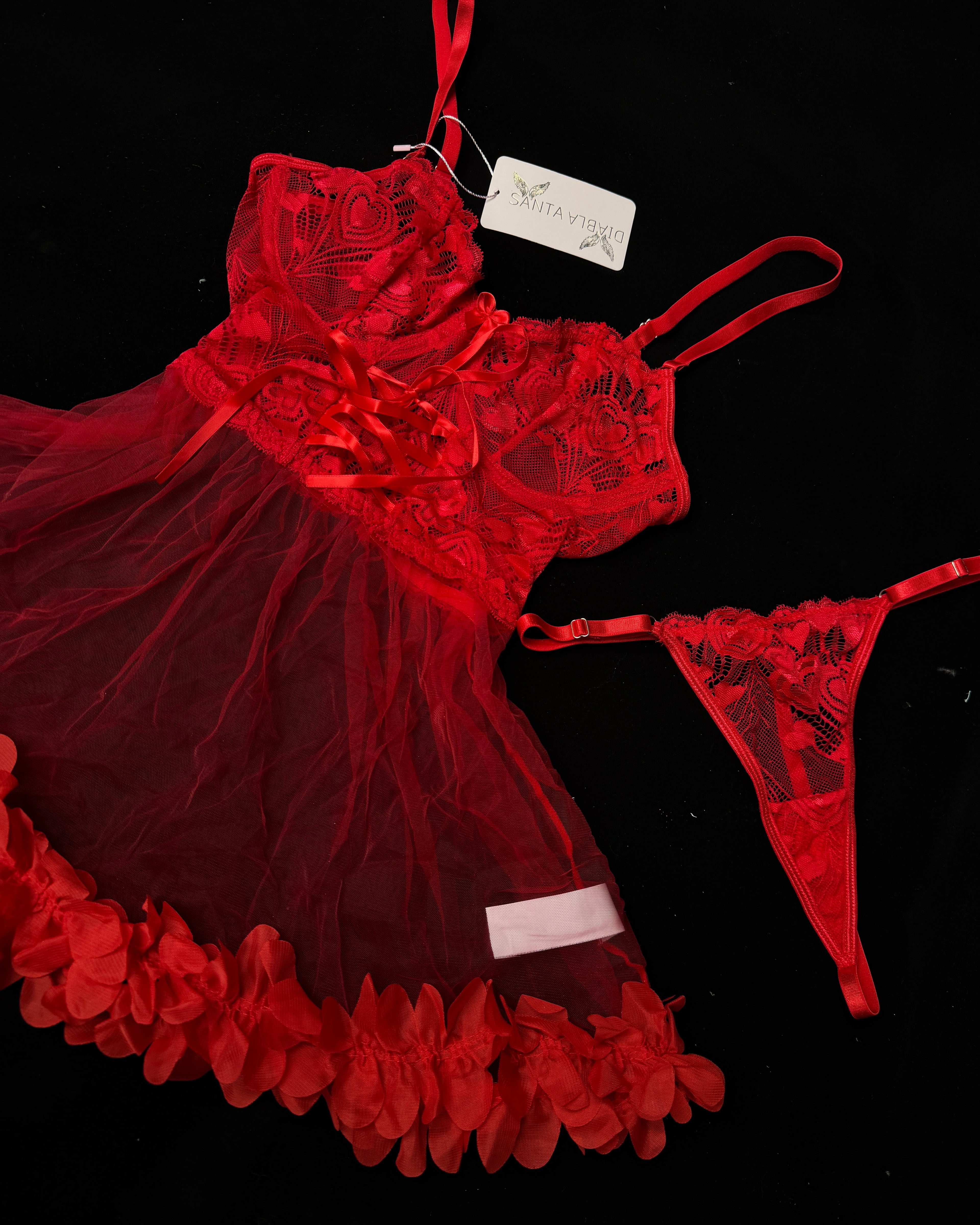 Belleza Red Babydoll