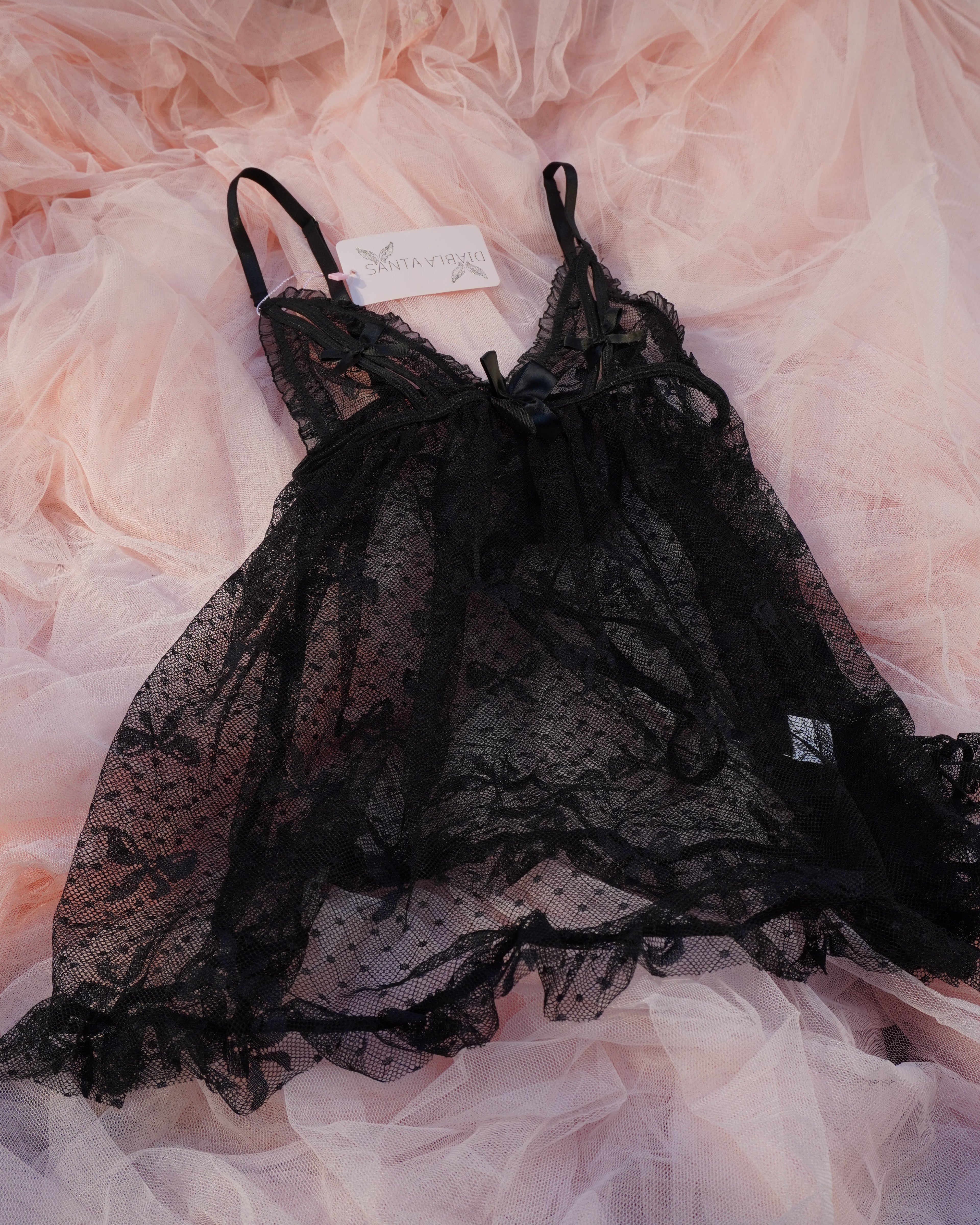 Moñitos Black Babydoll