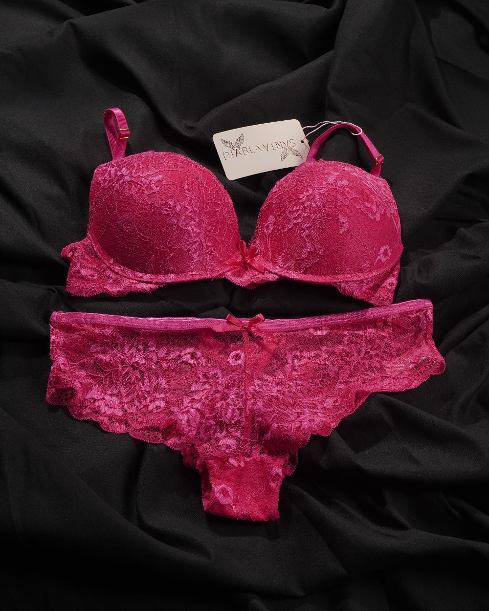 Fucsia Bra Set