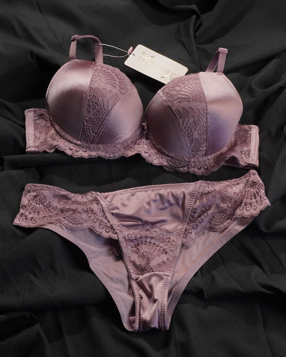Purple Bra Set