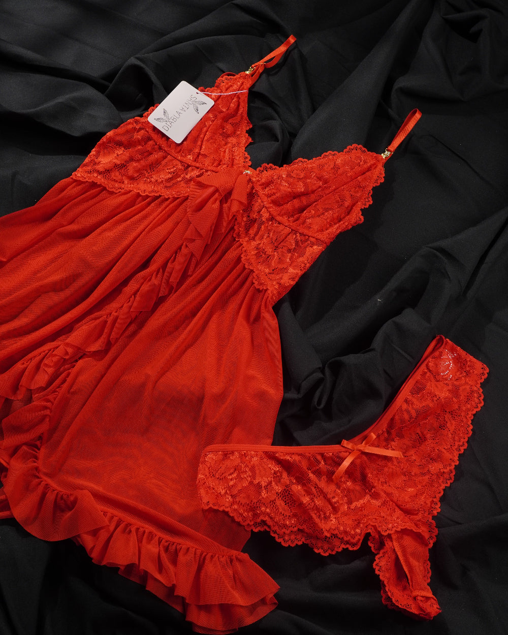 February Sexy Red Babydoll