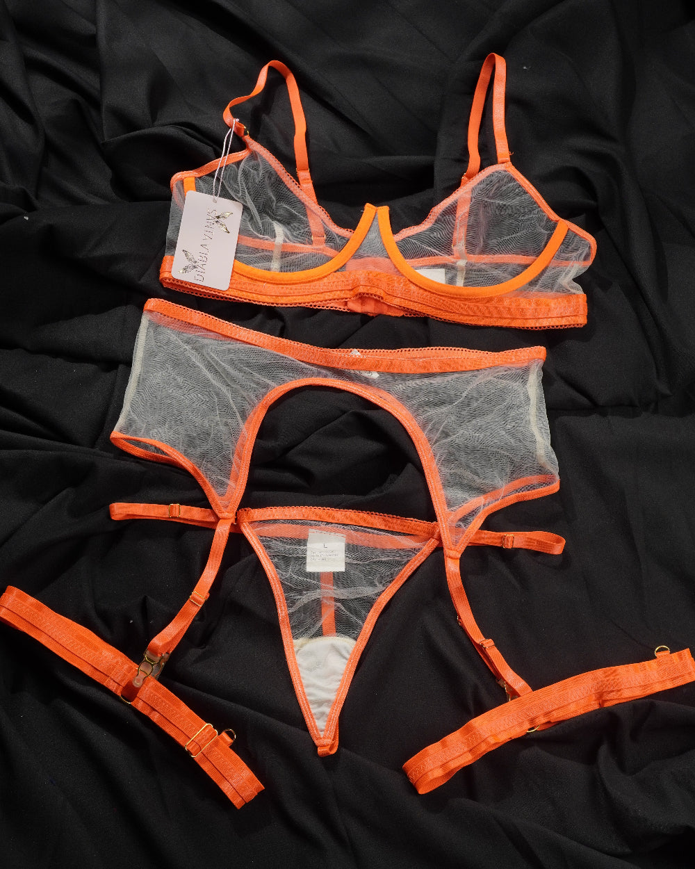 Transparencia naranja neón