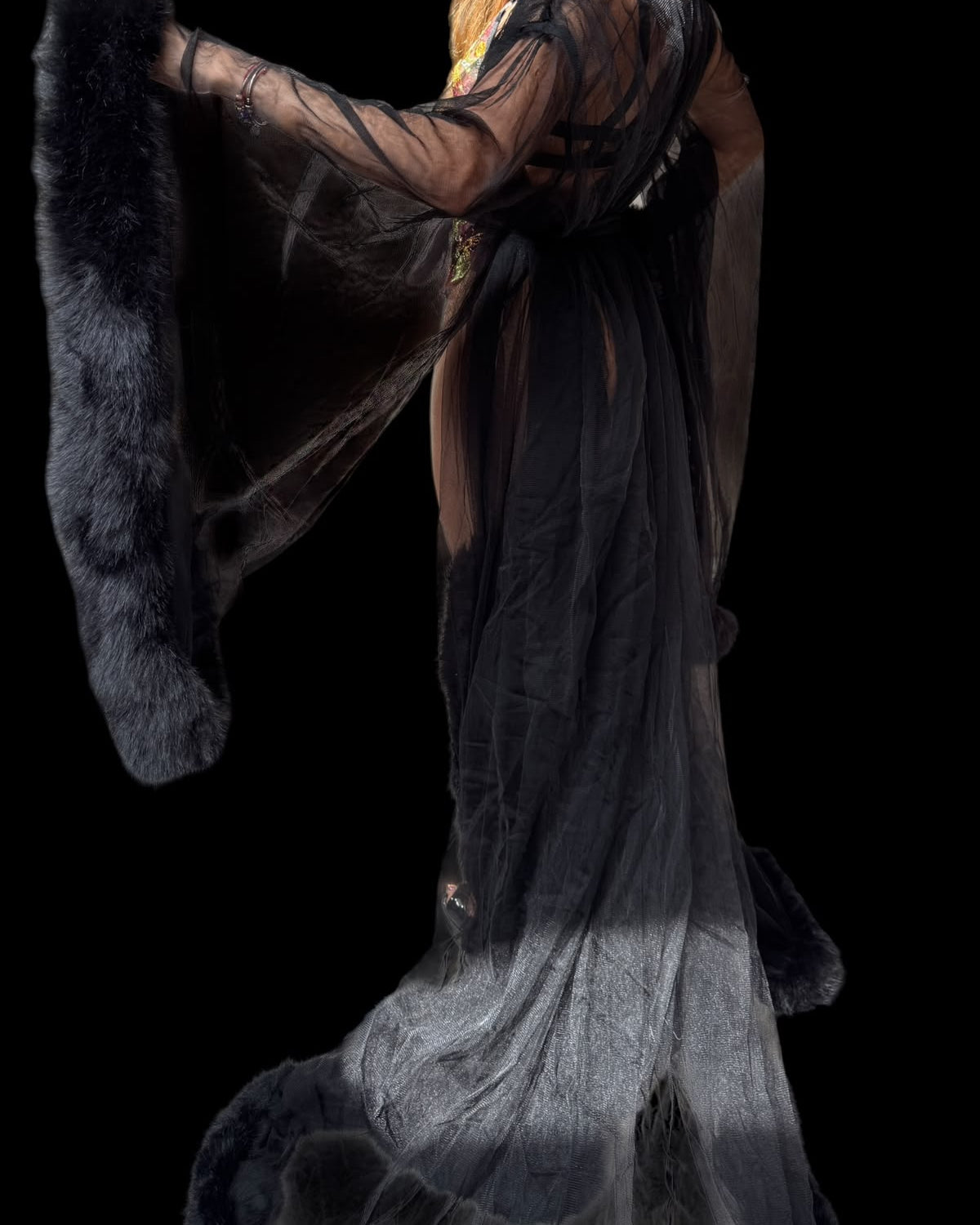 Bata Peluche Negro