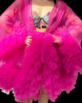 Santa Diabla Bata Corta Fiucha Tul